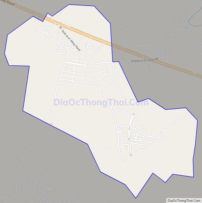 Bản đồ giao thông xã Đông Minh, huyện Đông Sơn