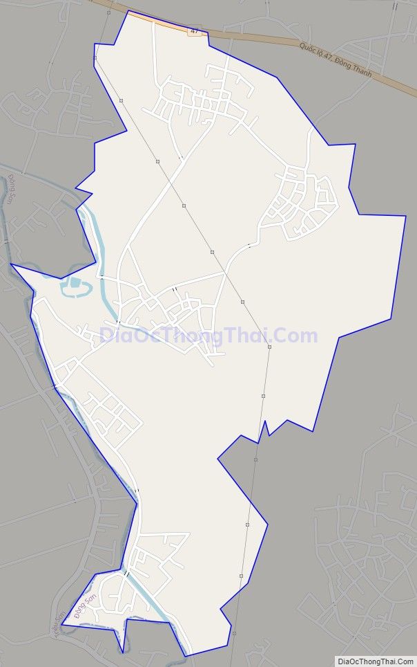 Bản đồ giao thông xã Đông Ninh, huyện Đông Sơn