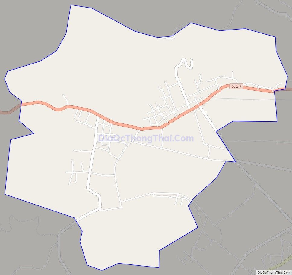 Bản đồ giao thông xã Hà Đông, huyện Hà Trung