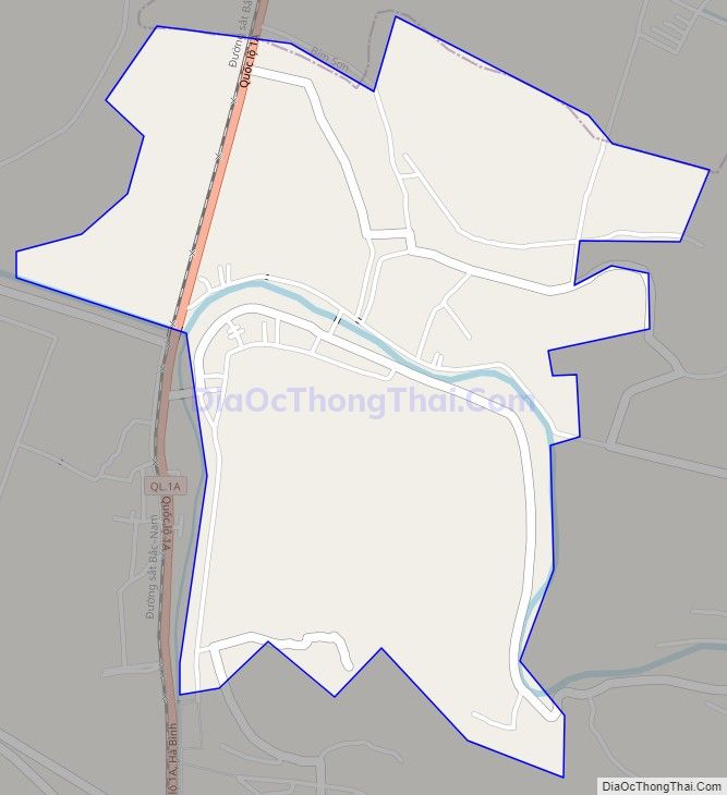 Bản đồ giao thông xã Hà Dương (cũ), huyện Hà Trung