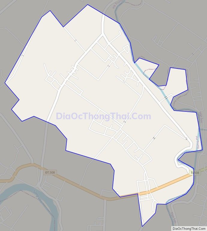 Bản đồ giao thông xã Hà Hải, huyện Hà Trung
