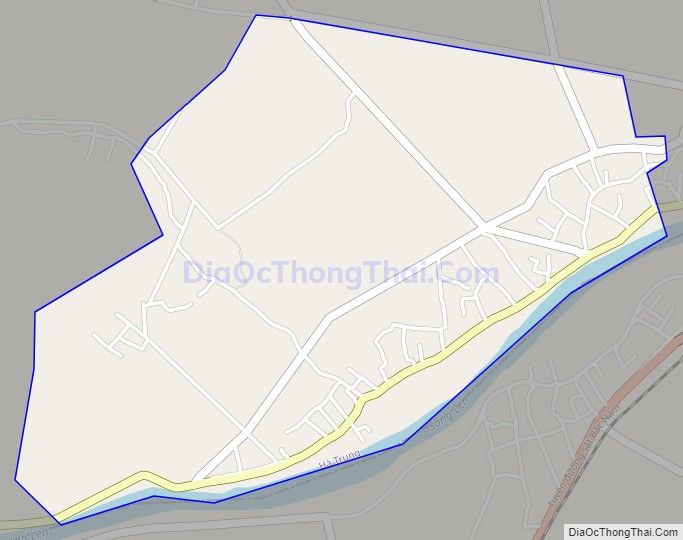 Bản đồ giao thông xã Hà Ngọc, huyện Hà Trung