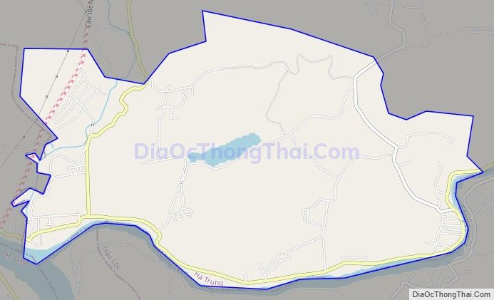 Bản đồ giao thông xã Hà Sơn, huyện Hà Trung