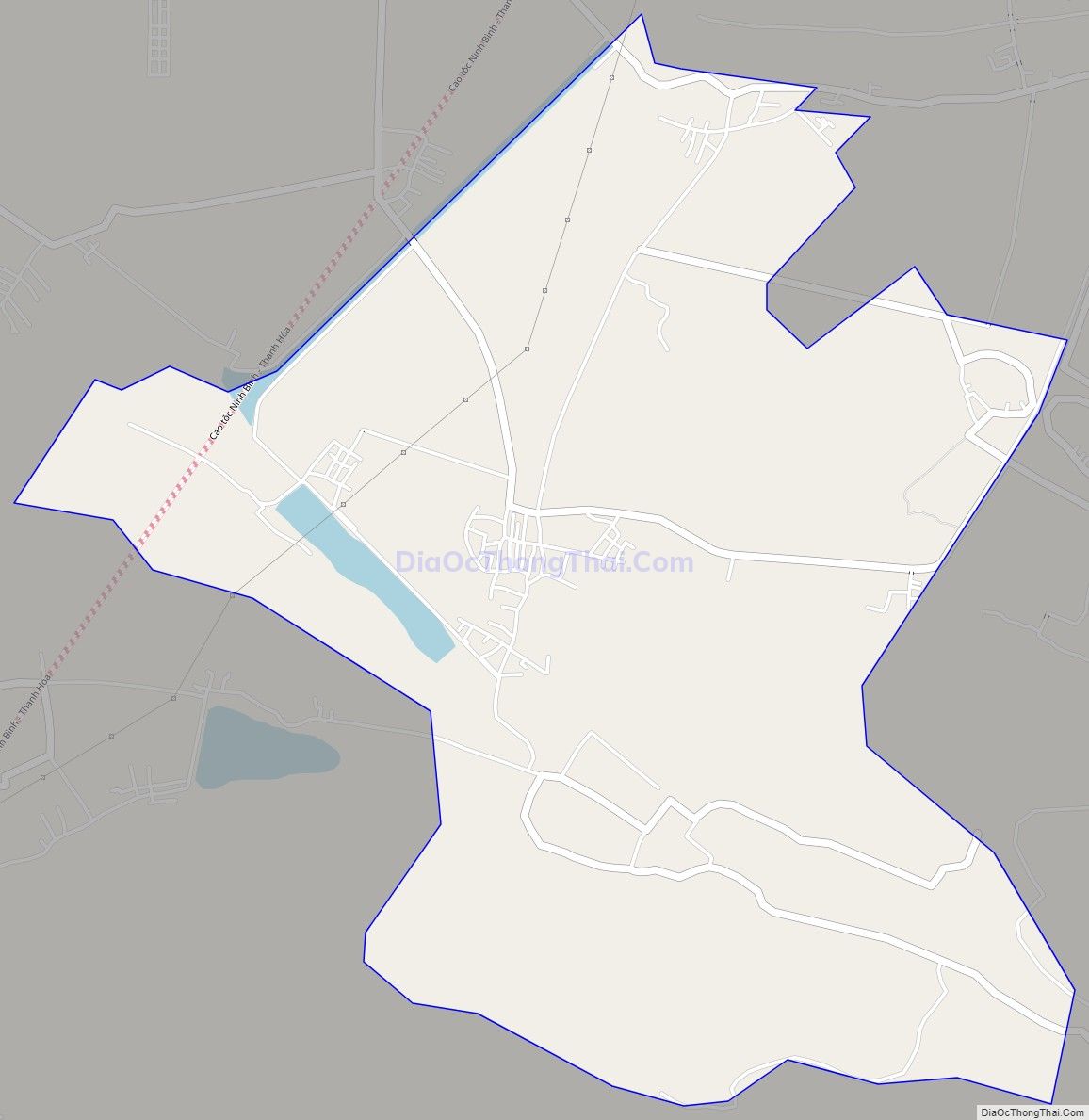 Bản đồ giao thông xã Hà Tân, huyện Hà Trung