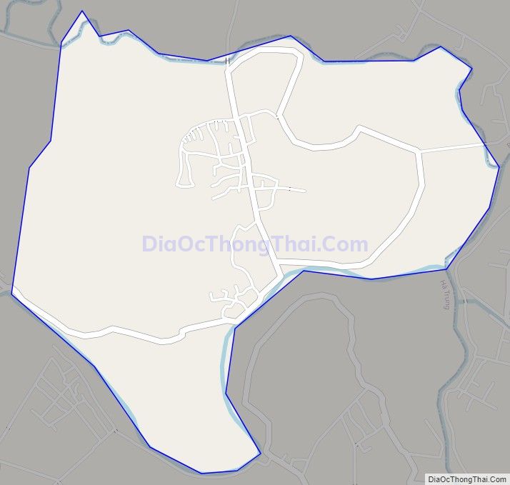 Bản đồ giao thông xã Hà Thanh (cũ), huyện Hà Trung