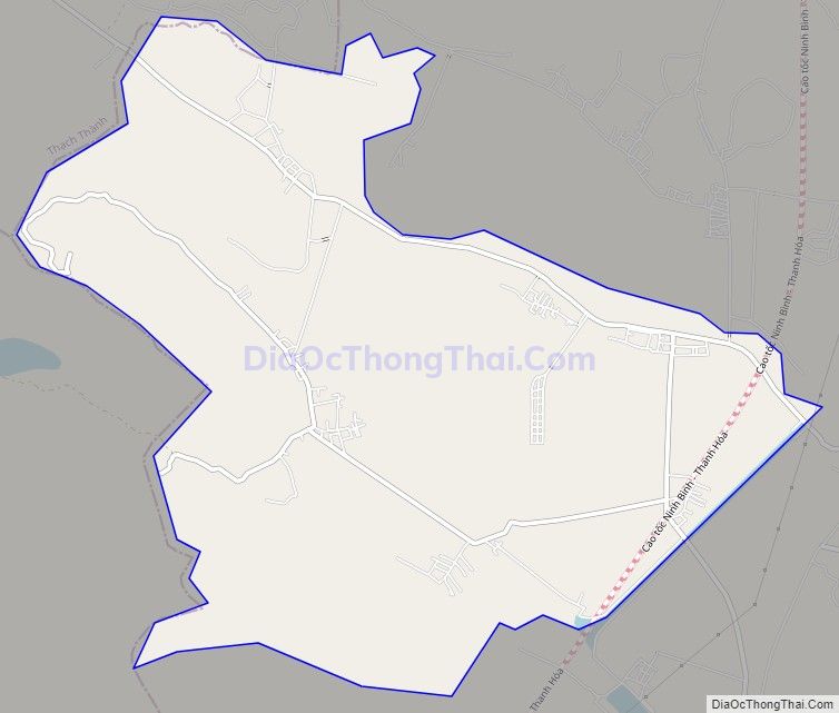 Bản đồ giao thông xã Hà Tiến, huyện Hà Trung