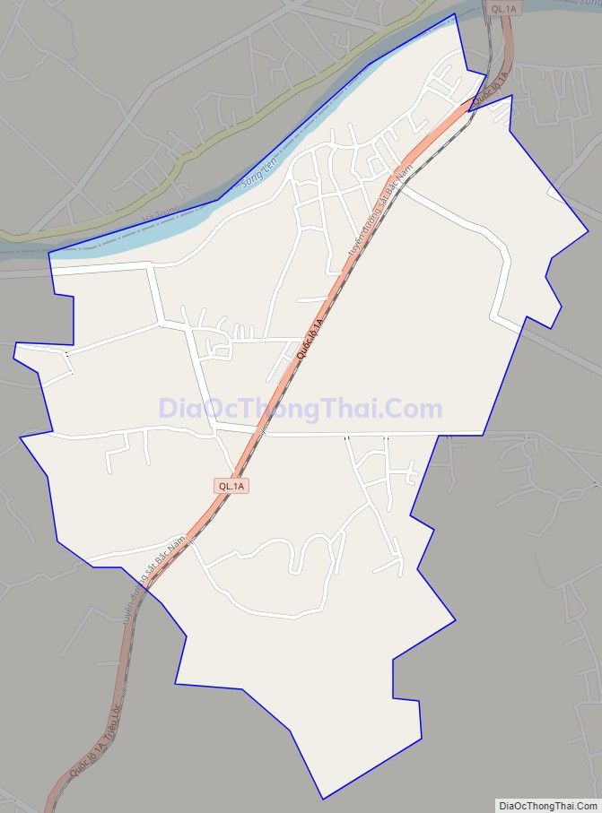 Bản đồ giao thông xã Đại Lộc, huyện Hậu Lộc