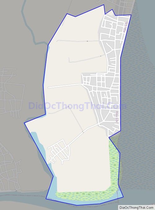 Bản đồ giao thông xã Hải Lộc, huyện Hậu Lộc