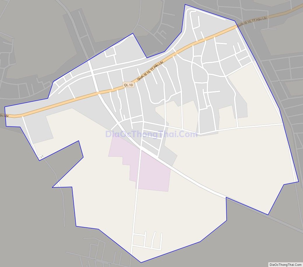 Bản đồ giao thông Thị trấn Hậu Lộc, huyện Hậu Lộc