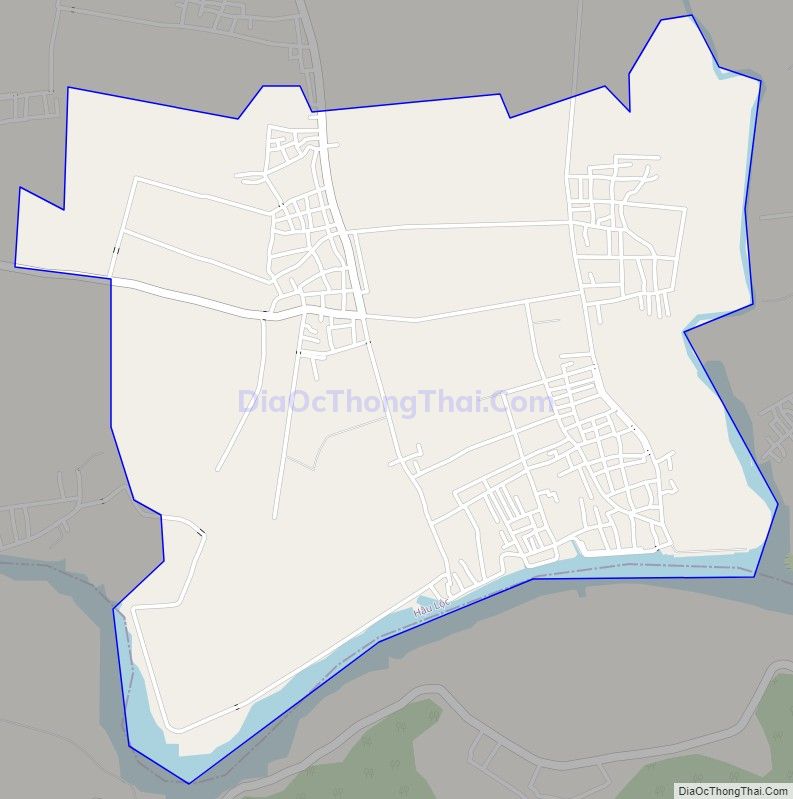 Bản đồ giao thông xã Hòa Lộc, huyện Hậu Lộc