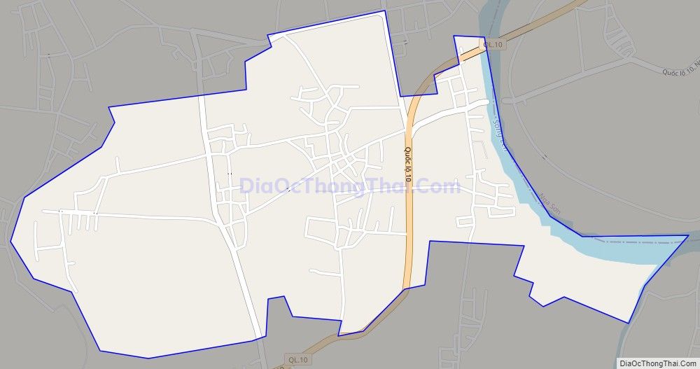 Bản đồ giao thông xã Liên Lộc, huyện Hậu Lộc