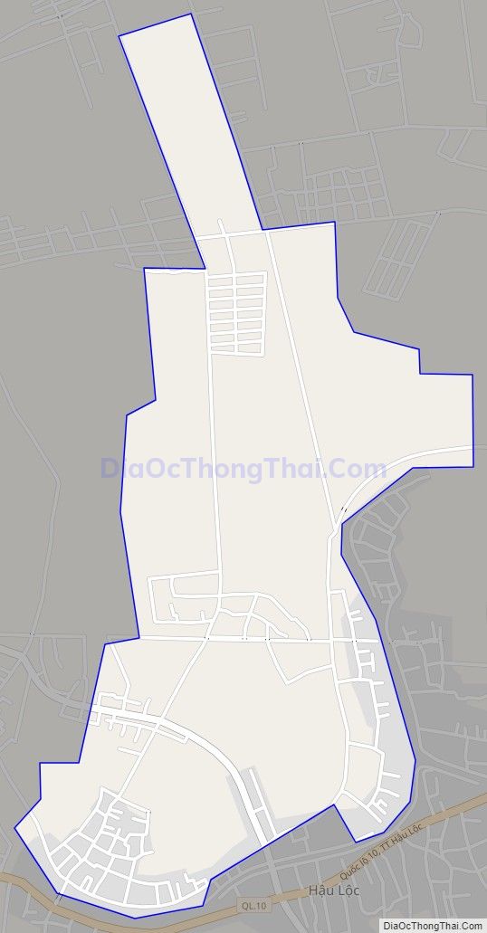 Bản đồ giao thông xã Lộc Tân (cũ), huyện Hậu Lộc