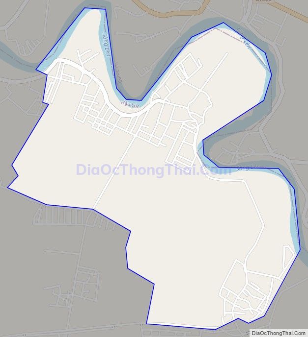 Bản đồ giao thông xã Phong Lộc, huyện Hậu Lộc
