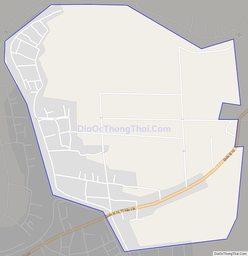 Bản đồ giao thông xã Thịnh Lộc (cũ), huyện Hậu Lộc