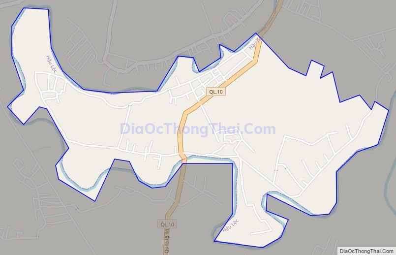 Bản đồ giao thông xã Thuần Lộc, huyện Hậu Lộc