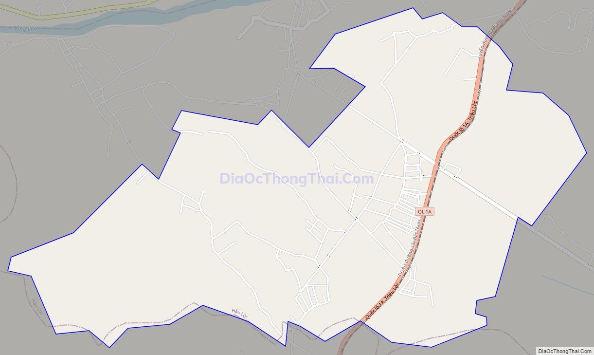 Bản đồ giao thông xã Triệu Lộc, huyện Hậu Lộc