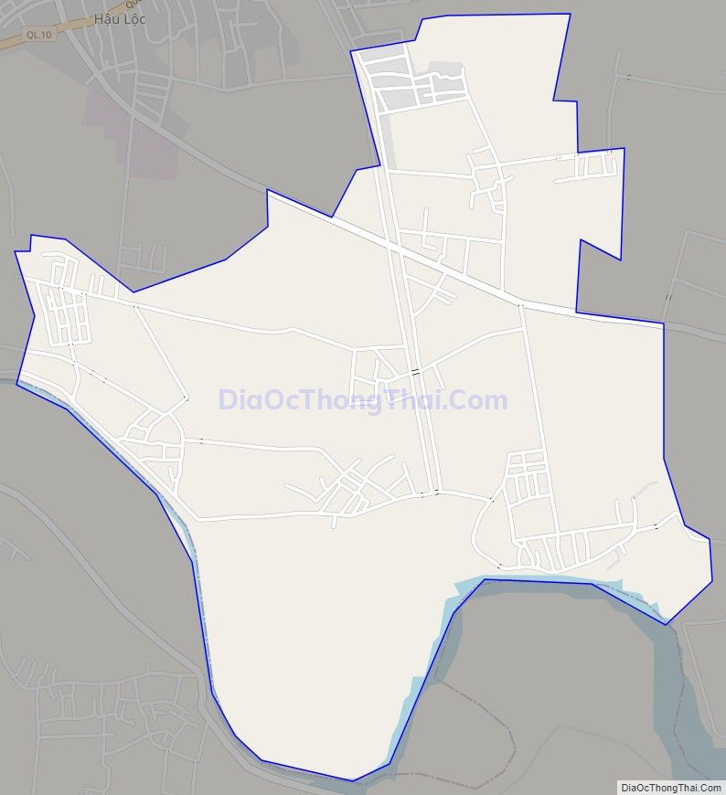 Bản đồ giao thông xã Xuân Lộc, huyện Hậu Lộc