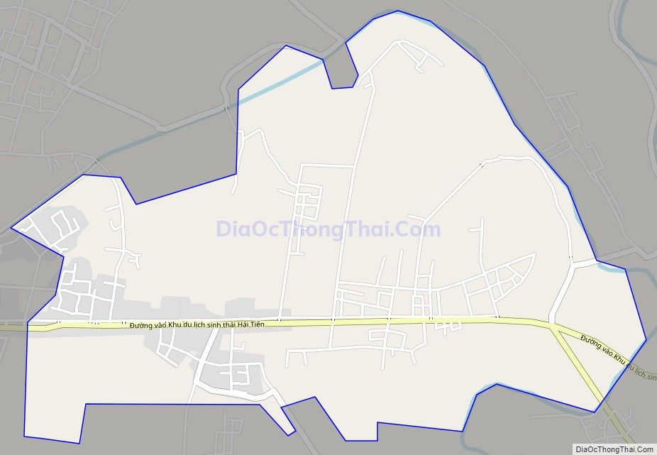Bản đồ giao thông xã Hoằng Đạo, huyện Hoằng Hóa