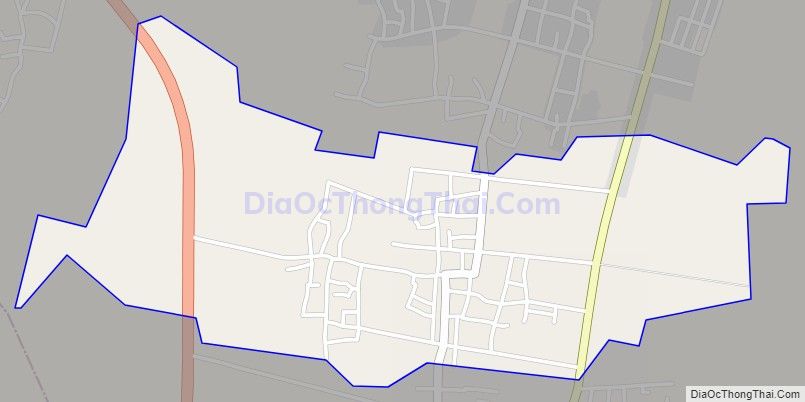 Bản đồ giao thông xã Hoằng Đồng, huyện Hoằng Hóa