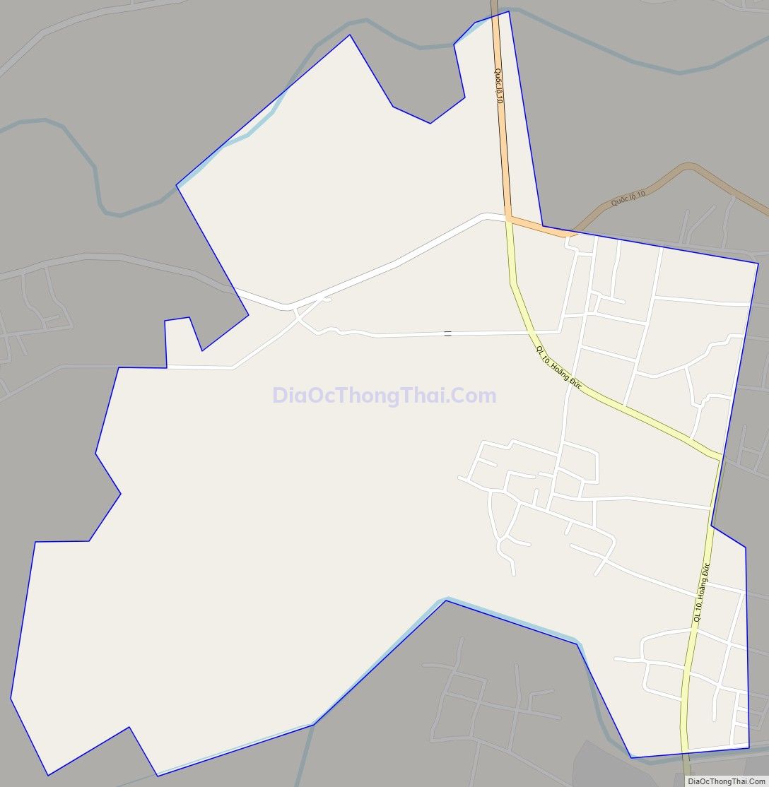 Bản đồ giao thông xã Hoằng Đức, huyện Hoằng Hóa