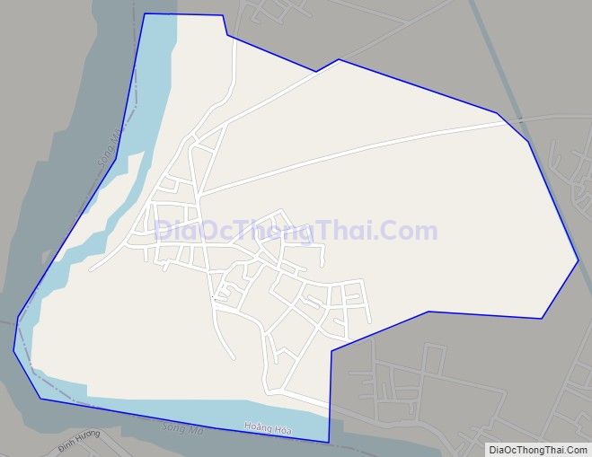 Bản đồ giao thông xã Hoằng Giang, huyện Hoằng Hóa