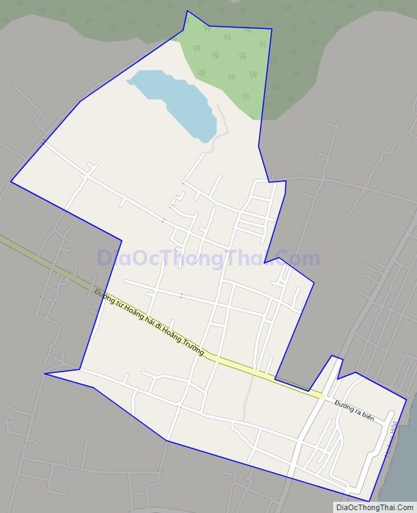 Bản đồ giao thông xã Hoằng Hải, huyện Hoằng Hóa