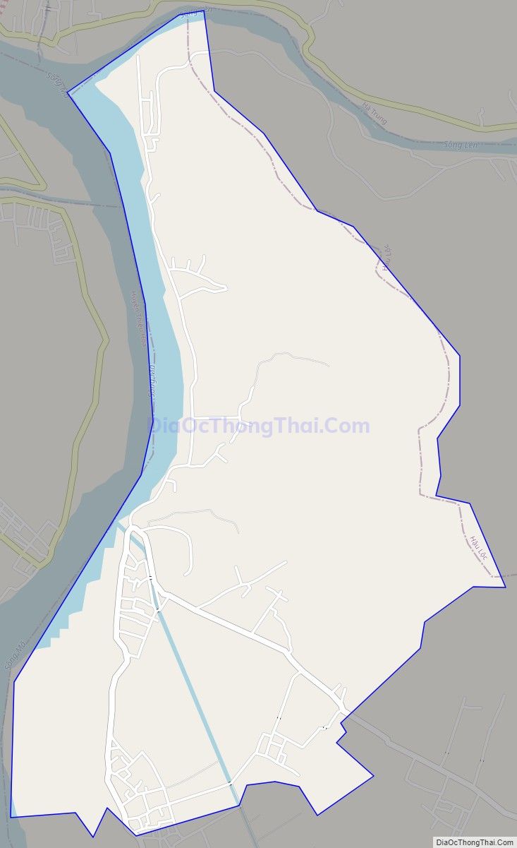 Bản đồ giao thông xã Hoằng Khánh (cũ), huyện Hoằng Hóa