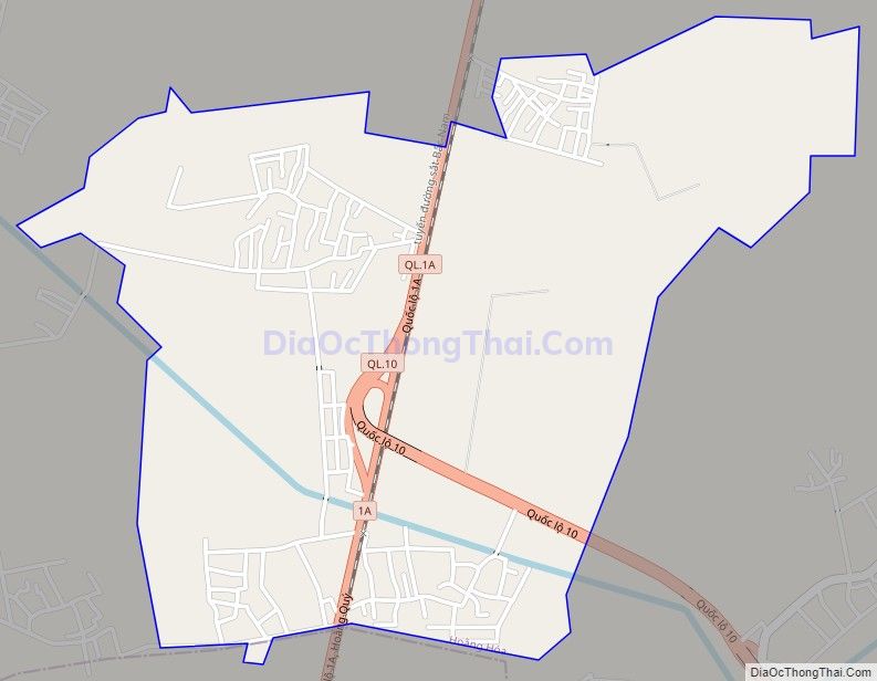 Bản đồ giao thông xã Hoằng Quỳ, huyện Hoằng Hóa