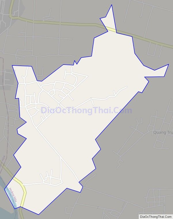 Bản đồ giao thông xã Hoằng Trạch, huyện Hoằng Hóa