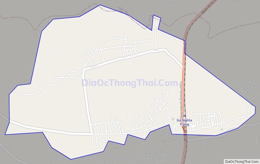 Bản đồ giao thông xã Hoằng Trung, huyện Hoằng Hóa