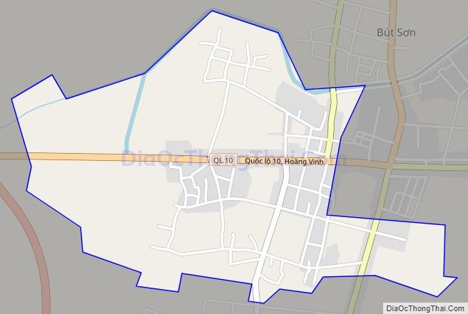 Bản đồ giao thông xã Hoằng Vinh (cũ), huyện Hoằng Hóa