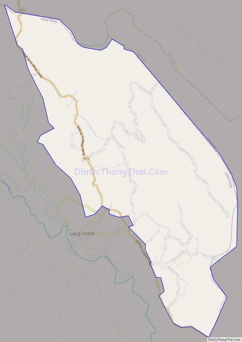 Bản đồ giao thông xã Đồng Lương, huyện Lang Chánh