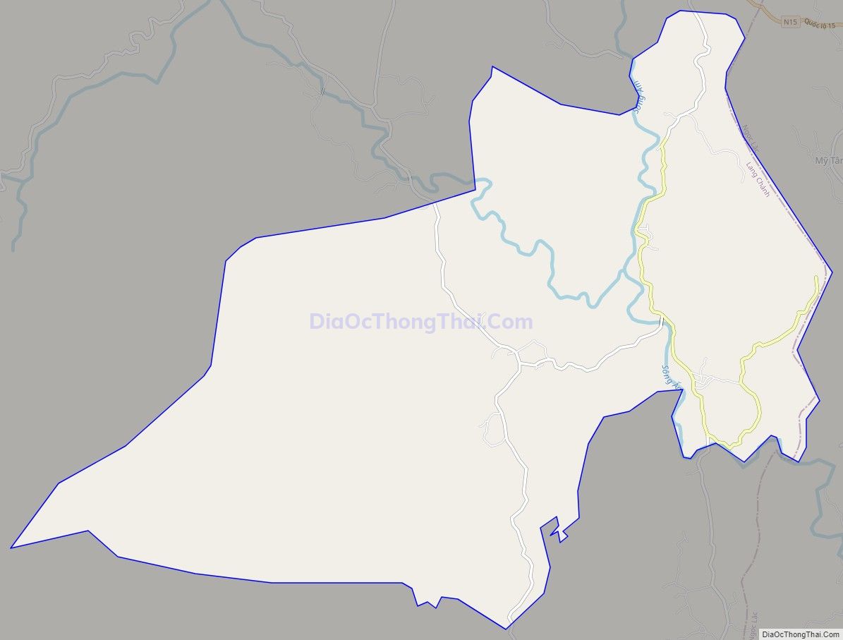 Bản đồ giao thông xã Giao An, huyện Lang Chánh