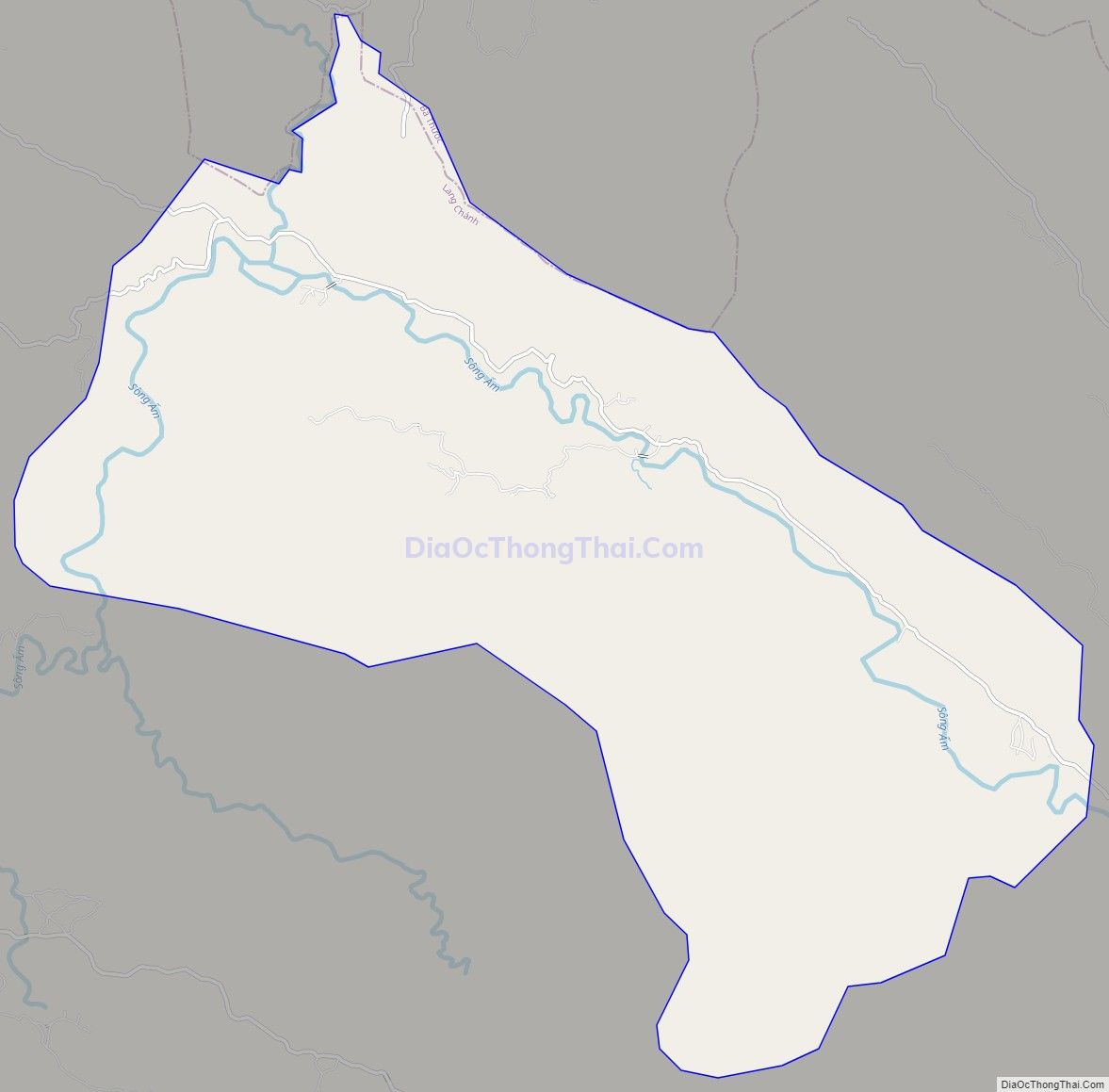 Bản đồ giao thông xã Tam Văn, huyện Lang Chánh