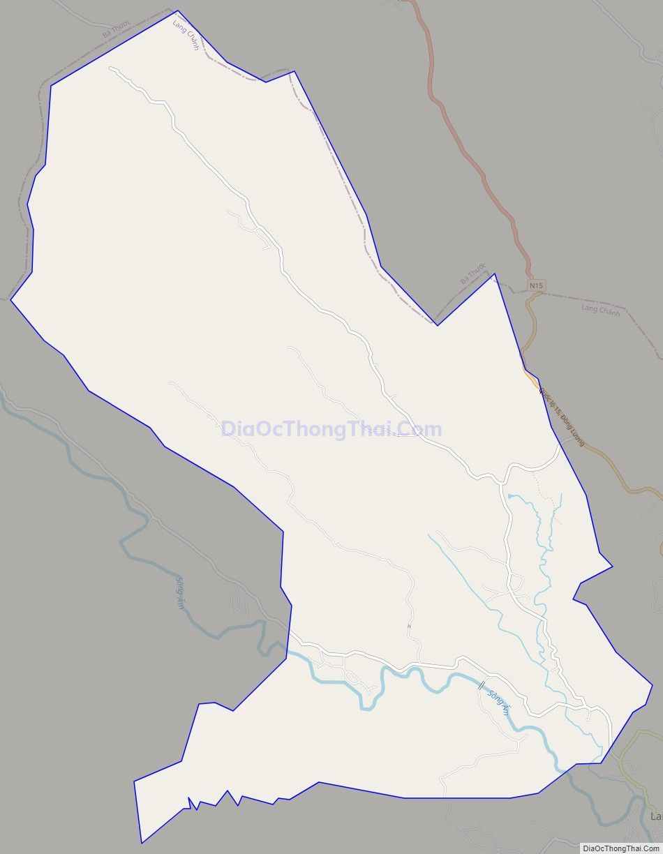 Bản đồ giao thông xã Tân Phúc, huyện Lang Chánh