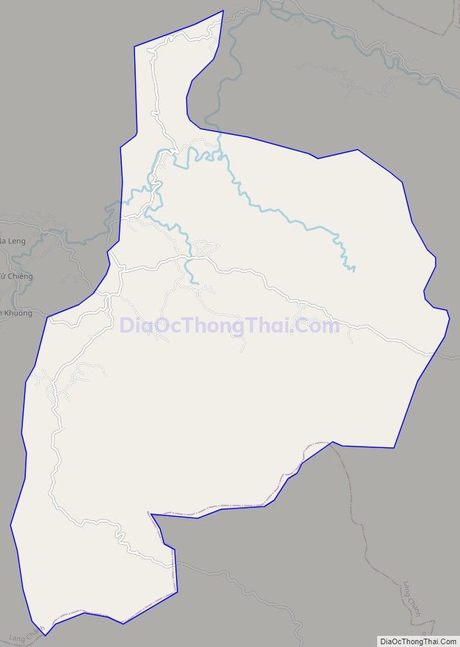 Bản đồ giao thông xã Yên Thắng, huyện Lang Chánh