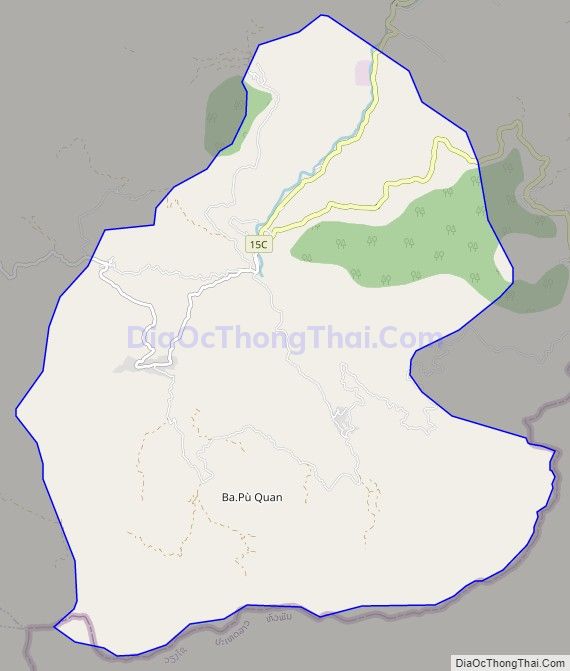 Bản đồ giao thông xã Pù Nhi, huyện Mường Lát