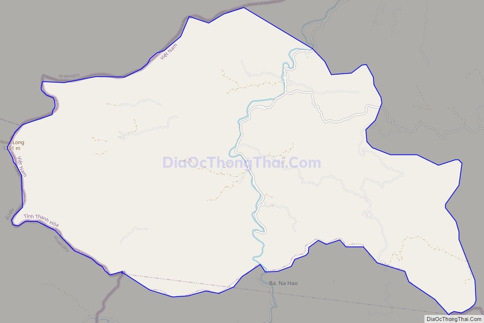 Bản đồ giao thông xã Quang Chiểu, huyện Mường Lát