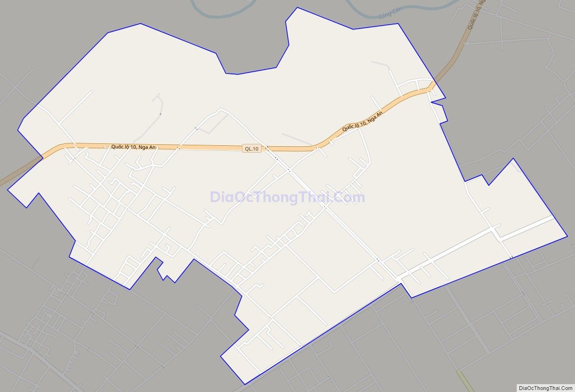 Bản đồ giao thông xã Nga An, huyện Nga Sơn
