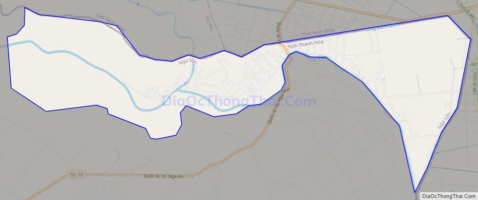 Bản đồ giao thông xã Nga Điền, huyện Nga Sơn