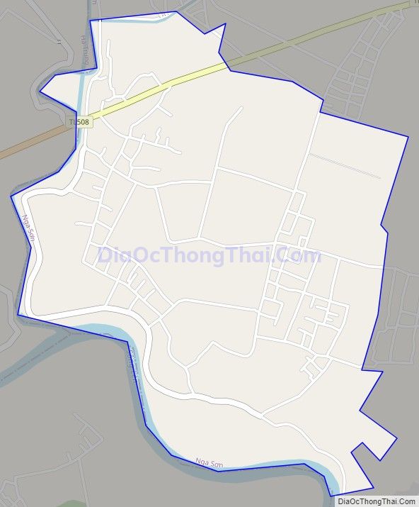 Bản đồ giao thông xã Nga Lĩnh (cũ), huyện Nga Sơn