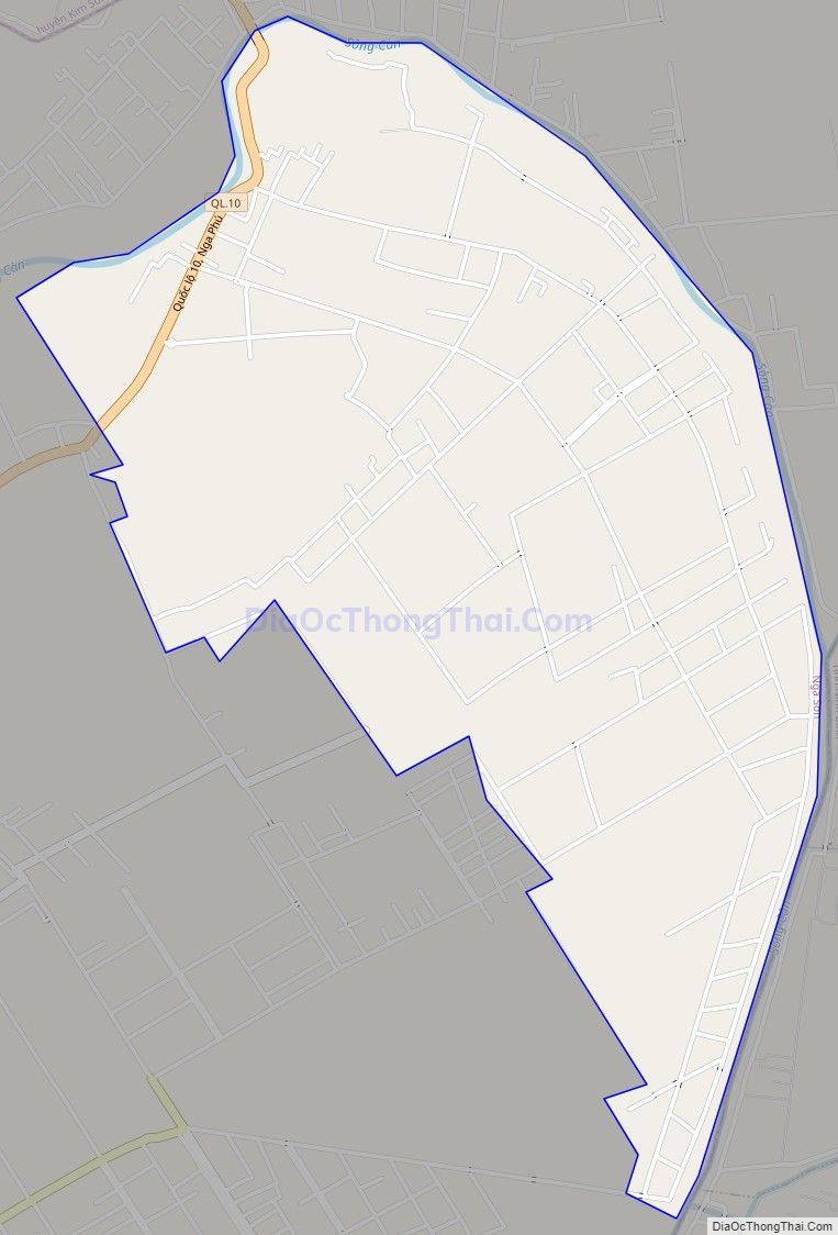 Bản đồ giao thông xã Nga Phú, huyện Nga Sơn