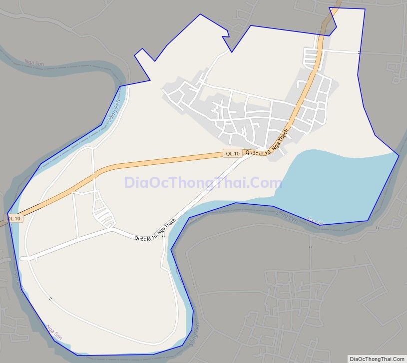 Bản đồ giao thông xã Nga Thạch, huyện Nga Sơn