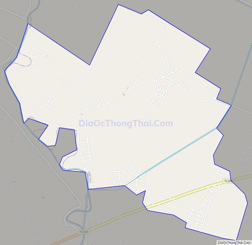 Bản đồ giao thông xã Nga Thắng, huyện Nga Sơn