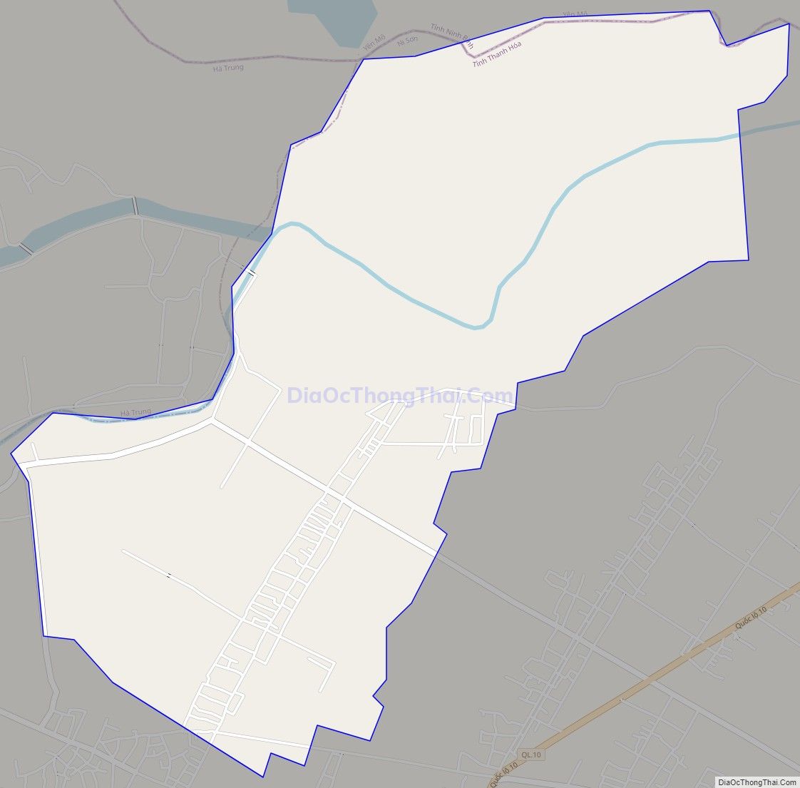 Bản đồ giao thông xã Nga Thiện, huyện Nga Sơn