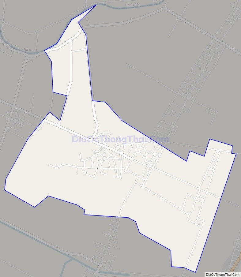 Bản đồ giao thông xã Nga Trường, huyện Nga Sơn