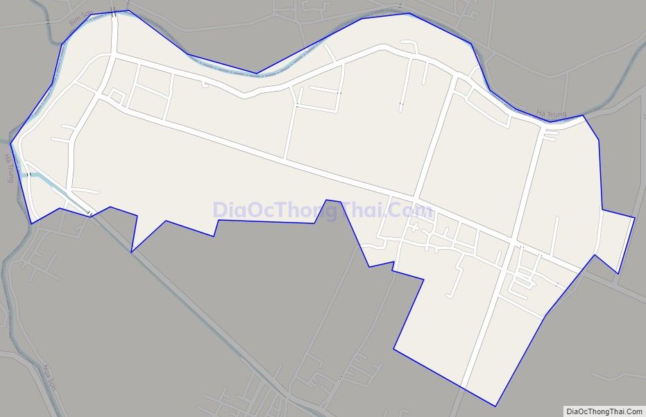 Bản đồ giao thông xã Nga Vịnh, huyện Nga Sơn
