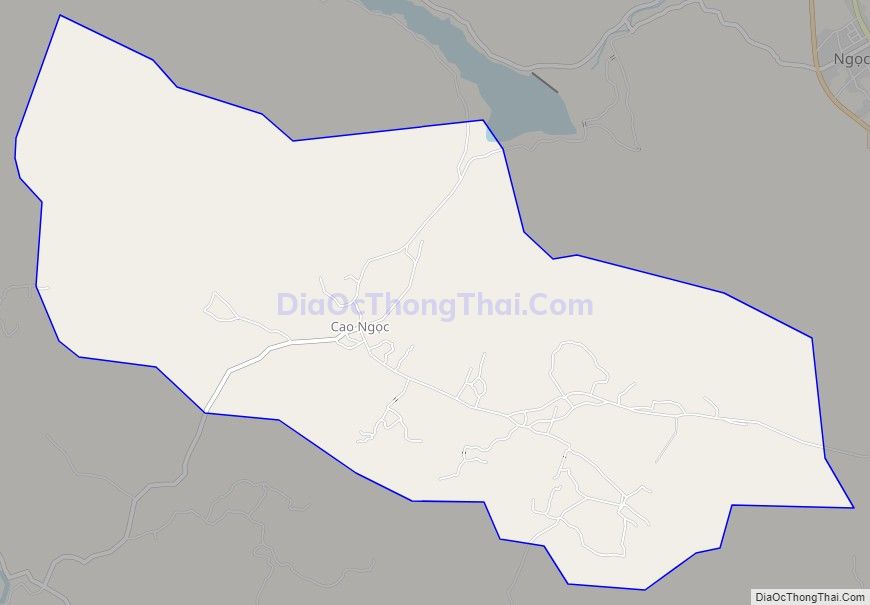 Bản đồ giao thông xã Cao Ngọc, huyện Ngọc Lặc