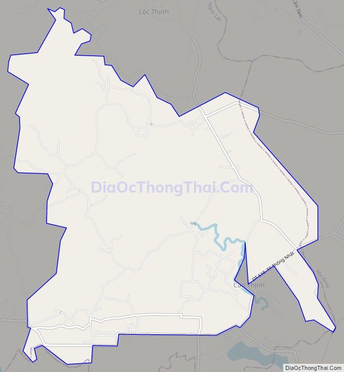 Bản đồ giao thông xã Cao Thịnh, huyện Ngọc Lặc
