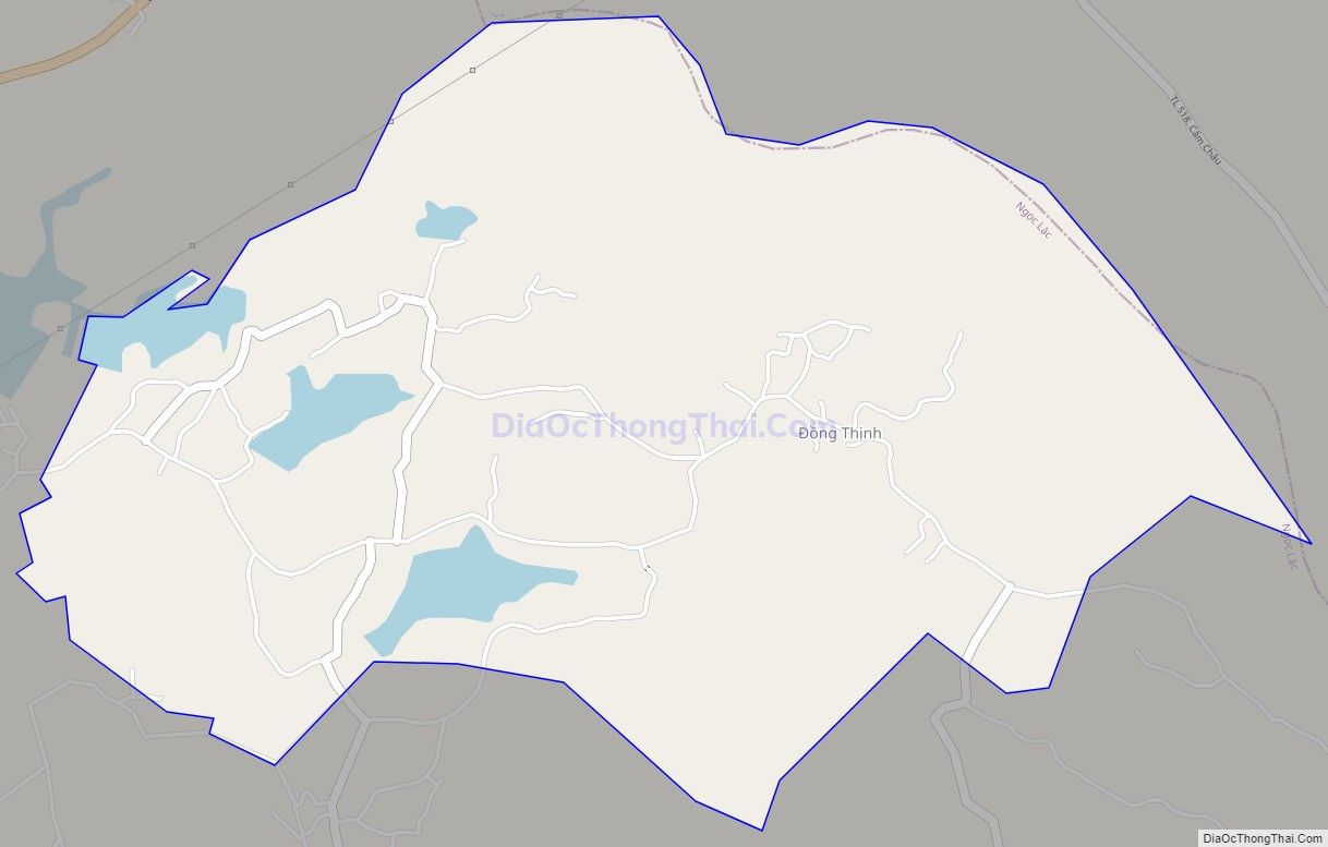 Bản đồ giao thông xã Đồng Thịnh, huyện Ngọc Lặc